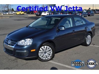 Vw jetta s certified 2.5l cd mp3 one owner clean carfax heated seats abs brakes