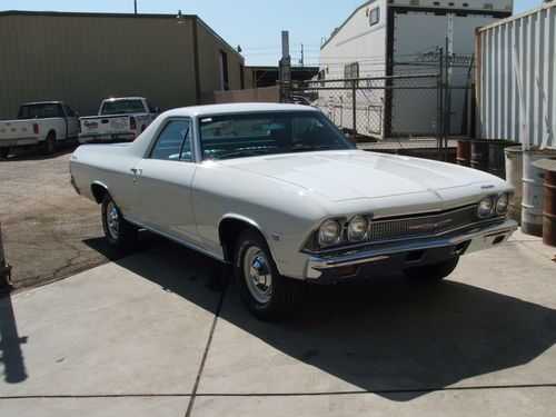 1968 elcamino 300 deluxe 6 cyl. 3 on the tree restored # matching