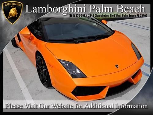 560-4 spyder, low mileage, 1-owner, navigation, orange