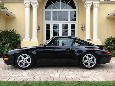 1996 porsche 911 carrera 3.6 coupe 6-speed 993  power seats pkg - 2+2 - 282 hp