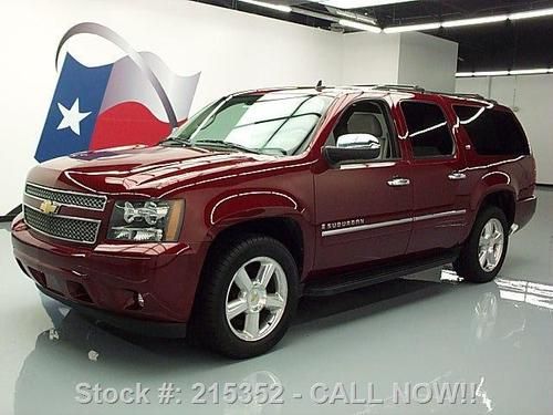 2009 chevy suburban ltz sunroof dvd 20" wheels only 52k texas direct auto