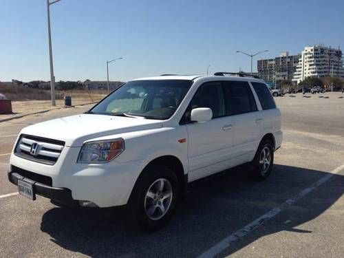 2008 honda pilot ex-l sport utility 4-door 3.5l white