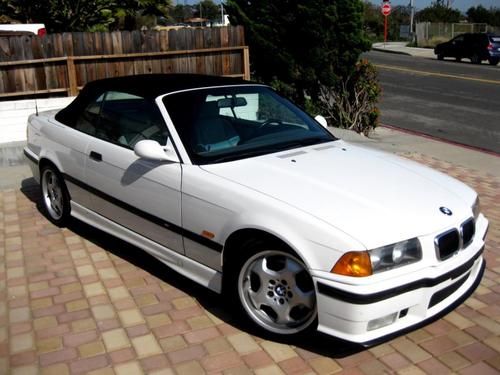 1998 bmw m3 base convertible 2-door automatic rare alpine white no reserve