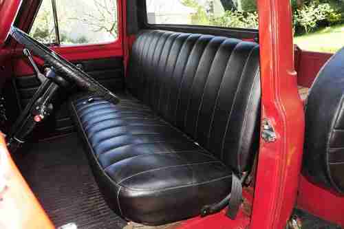 Stock 1955 Ford F100 Pickup Truck 239 3 Speed Daily Driver New Oak Bed, image 16