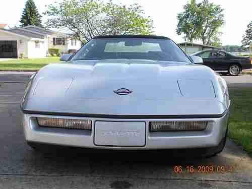 1986 Corvette Roadster Indy 500 Official Pace Car Silver with Black Top, US $13,500.00, image 2