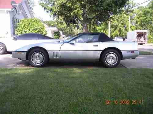1986 Corvette Roadster Indy 500 Official Pace Car Silver with Black Top, US $13,500.00, image 3