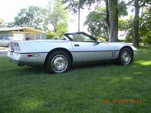 1986 Corvette Roadster Indy 500 Official Pace Car Silver with Black Top, US $13,500.00, image 10