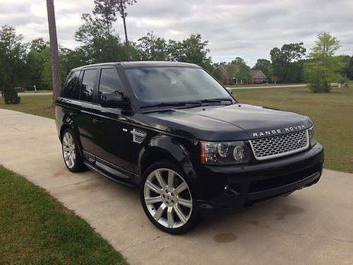 2010 land rover range rover sport hse lux black / black