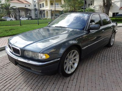 Florida 00 740i navigation clean carfax mechanically runs excellent no reserve !