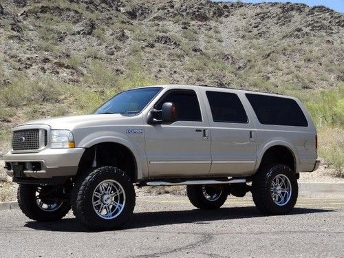 ***no reserve*** 2004 excursion limited 4x4 tv/dvd quad buckets lifted!!