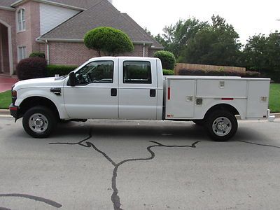 08 f250 superduty crew cab 4x4 utility 5.4l v8 low miles