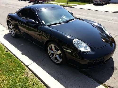 2006 porsche cayman s coupe 6-speed manual black leather navigation bluetooth