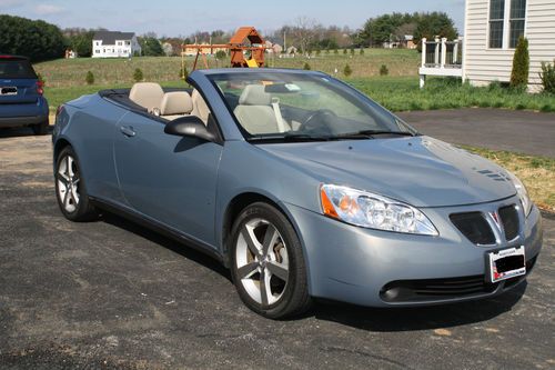 2007 pontiac g6 gt hardtop convertible, low miles, fully loaded, 3.9l v6 engine