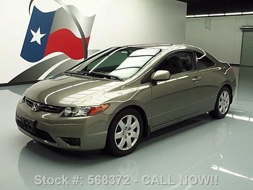 2008 honda civic lx coupe automatic cruise ctrl 66k mi texas direct auto