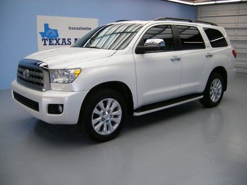 We finance!!!  2011 toyota sequoia platinum auto roof nav rcam tv 3rd row 20 rim