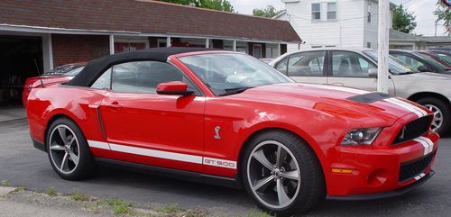 RED 2011 SVT MUSTANG SHELBY GT500 CONVERTIBLE SUPERCHARGED 13K MILES, NAV, SYNC, US $45,000.00, image 2