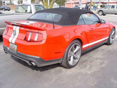 RED 2011 SVT MUSTANG SHELBY GT500 CONVERTIBLE SUPERCHARGED 13K MILES, NAV, SYNC, US $45,000.00, image 3