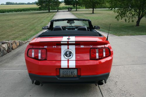 RED 2011 SVT MUSTANG SHELBY GT500 CONVERTIBLE SUPERCHARGED 13K MILES, NAV, SYNC, US $45,000.00, image 5