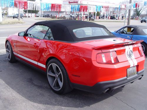 RED 2011 SVT MUSTANG SHELBY GT500 CONVERTIBLE SUPERCHARGED 13K MILES, NAV, SYNC, US $45,000.00, image 6