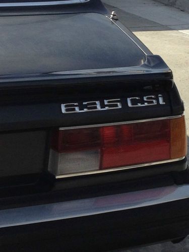 1985 e24 bmw 635 csi black/black