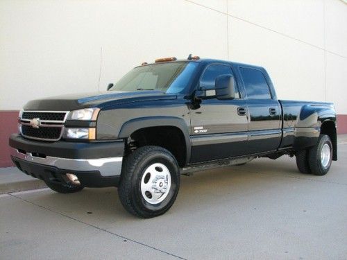 2006 silverado 3500 4wd crew cab lt, diesel, dually, leather, bose, alcoa's