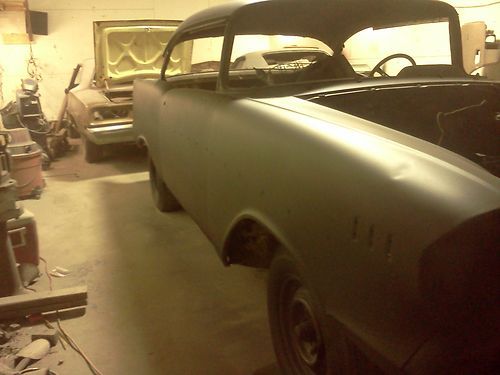 1957 chevy belair 2 door hardtop project car 57 bel air dr ht 150 210 55 56