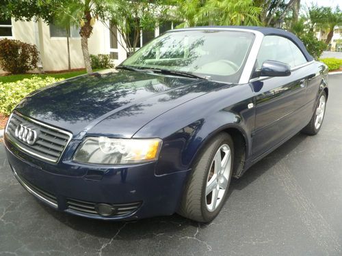 Audi a4 v6 3.0 convertible no reserve