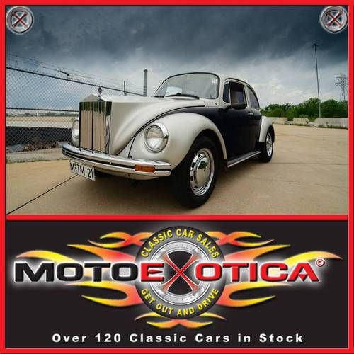 1973 volkswagen super beetle-custom front grille-tasteful restoration!