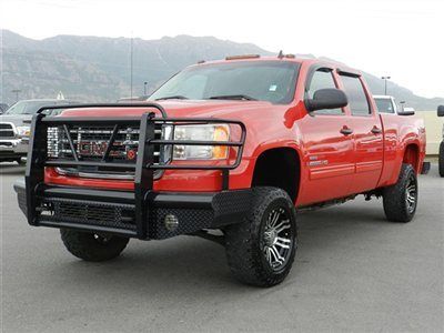 Crew cab duramax diesel 4x4 allison trans custom wheels tires bumpers leather