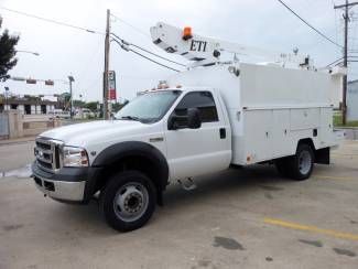 2006 ford f450- bucket/ boom truck- enclosed service utility bed- one owner