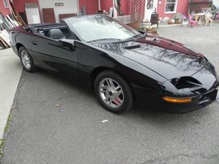 1995 chevrolet camaro z28 6speed lt1-350 triple black convertible leather inter