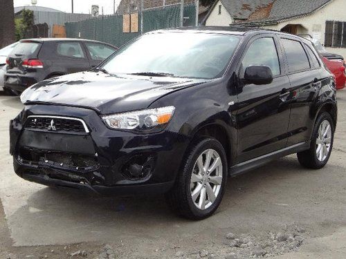 2013 mitsubishi outlander sport es damaged rebuilder economical only 11k miles!!