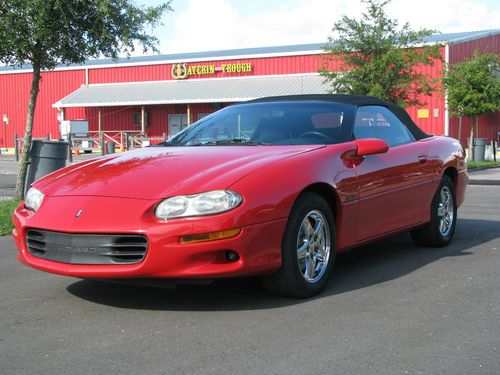 98 camaro z-28 convertible leather xtra clean drives great only 82k miles