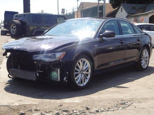 2012 audi a6 3.0t quattro tiptronic damaged salvage runs! super low miles l@@k!!