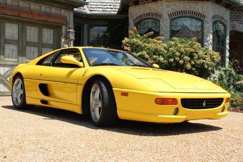 1995 ferrari 355 berlinetta fly yellow 6 speed manual major service carbon seats