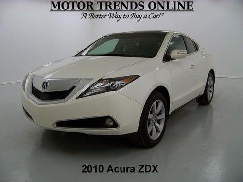 Sh-awd navigation rearcam sunroof leather htd ac seats 2010 acura zdx 40k