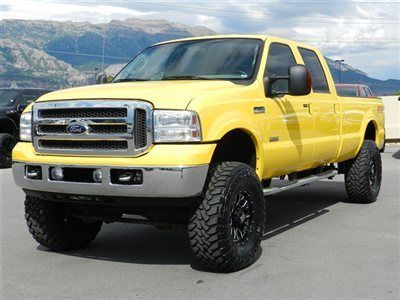 Ford crew cab amarillo 4x4 powerstroke diesel custom lift wheels tires leather