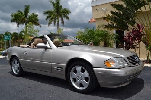 Florida sl500 hardtop convertible hid heated leather cd changer carfax cert