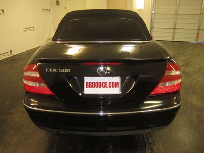 SLEEK GENTLY USED BLACK 2005 MERCEDES-BENZ CLK 500 CONVERTIBLE, image 7