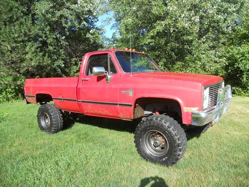 1985 chevrolet k30 3500 1 ton 4x4 regular cab long bed 454 7.4l lifted silverado