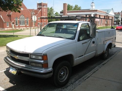 1999 chevrolet 3500 1 ton work pick up truck 5.7 liter v8 vortec engine