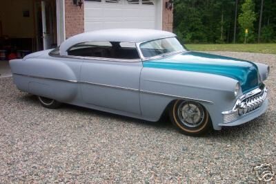 1953 chopped chevy full custom hotrod ledsled