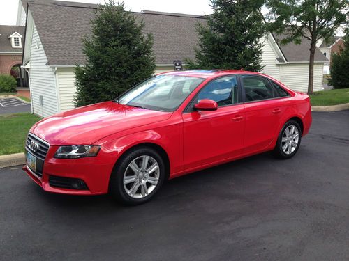 2010 audi a4 turbocharged quattro 2.0l - brilliant red - beautiful!