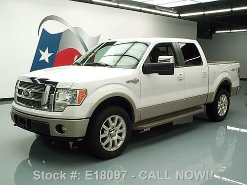 2010 ford f-150 king ranch 4x4 sunroof nav rear cam 67k texas direct auto