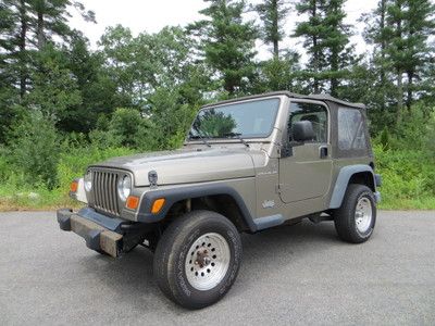 4x4 6 cylinder automatic soft top cold a/c selling at no reserve tj sport alloys