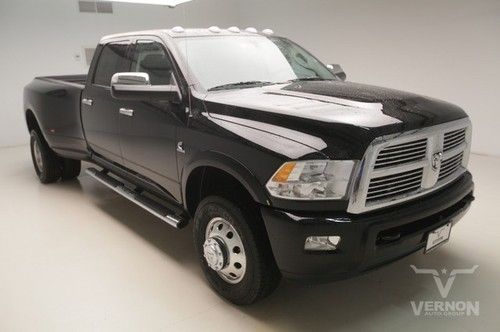 2012 laramie limited crew 4x4 navigation sunroof leather heated rear dvd diesel