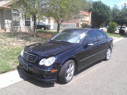 Mercedes benz c230 blue title