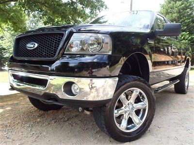 Ford f-150 supercab 4wd xlt truck automatic gasoline 5.4l v8 fi sohc black
