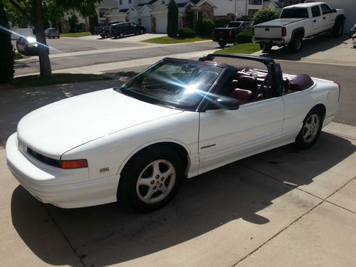 1994 oldsmobile cutlass supreme convertible white low miles 3.4l dohc