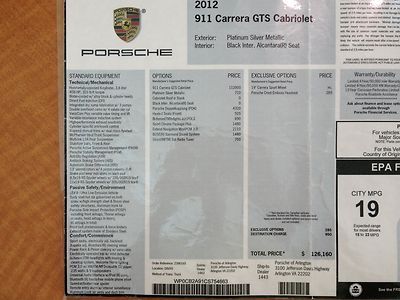 GTS Cabriolet 1 Owner Clean Carfax Only 4349 miles, image 53